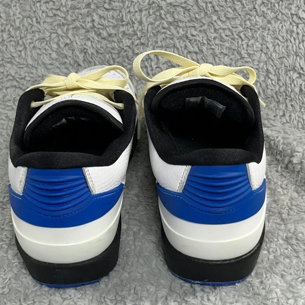 Jordan Air Jordan 2 Retro Low Mens Sneakers 8.5‎ White Blue Leather DX4401-104